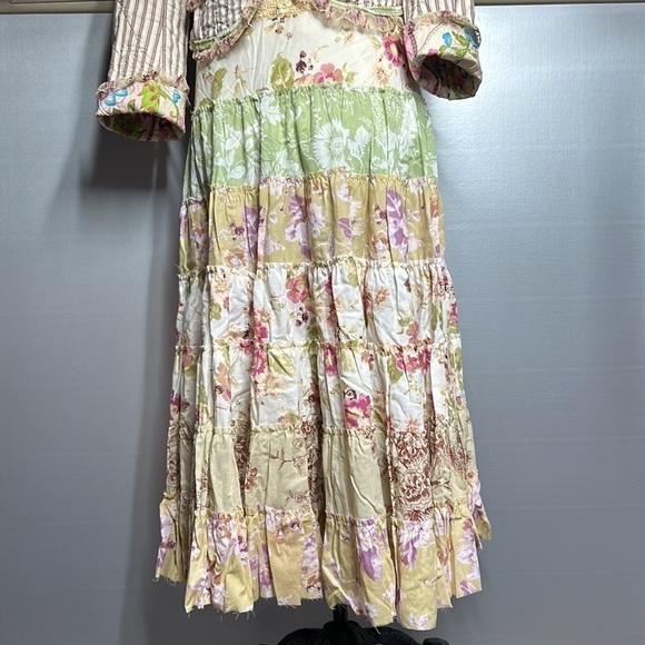 jacket/maxi skirt vintage Victorian boho NWT quilted jacket Loveshack fancy XS - Picture 4 of 17